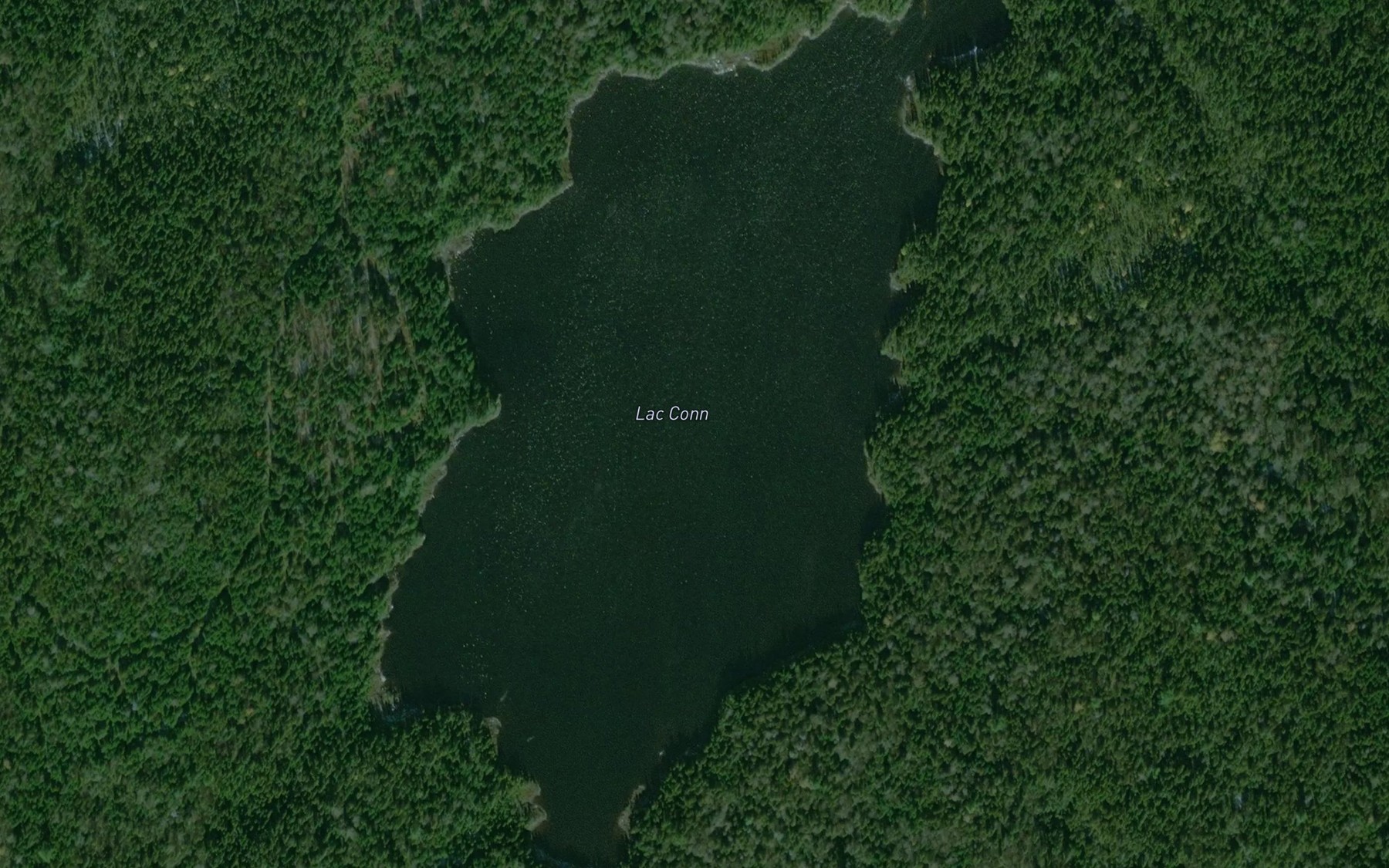 Satellite map of the Lac Conn