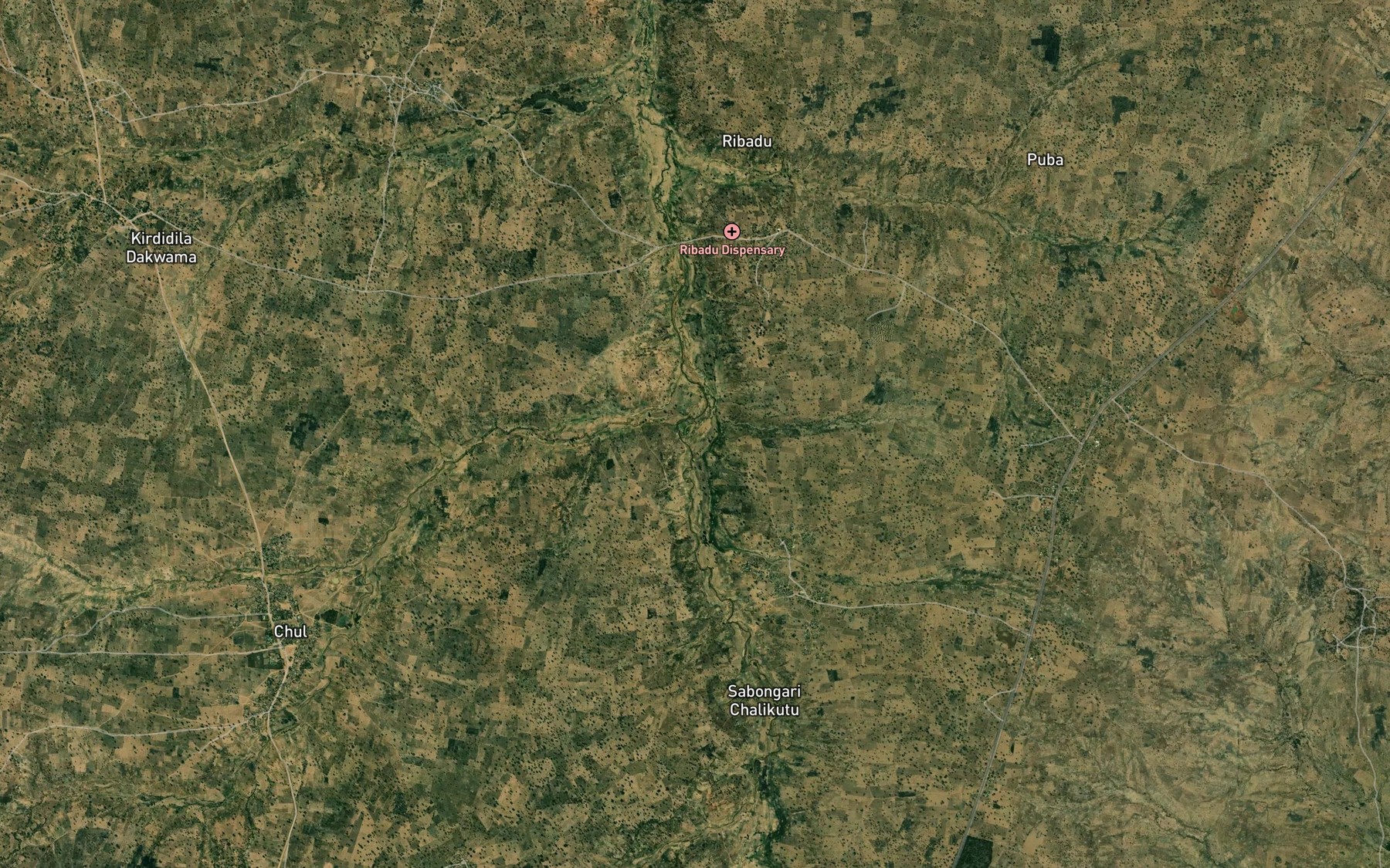 Satellite map of the Rafin Fofwa Chul