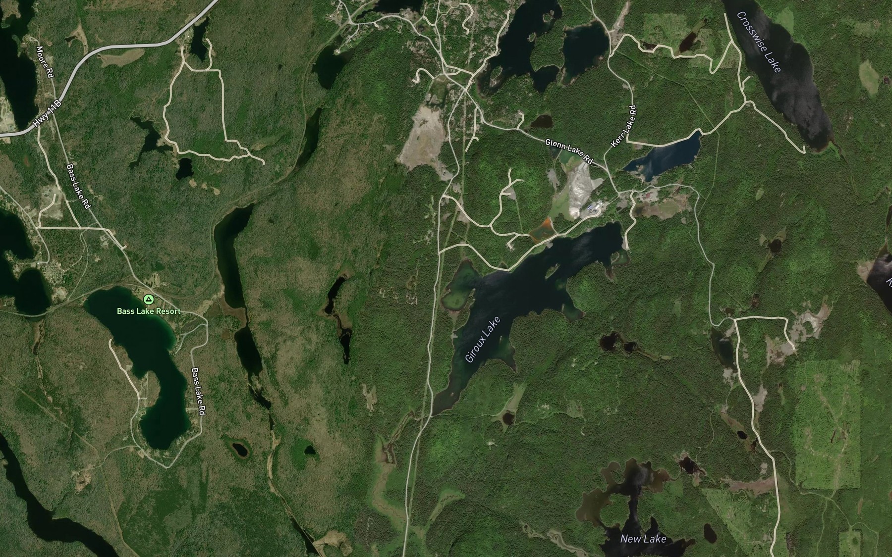 Satellite map of the Contact Bay