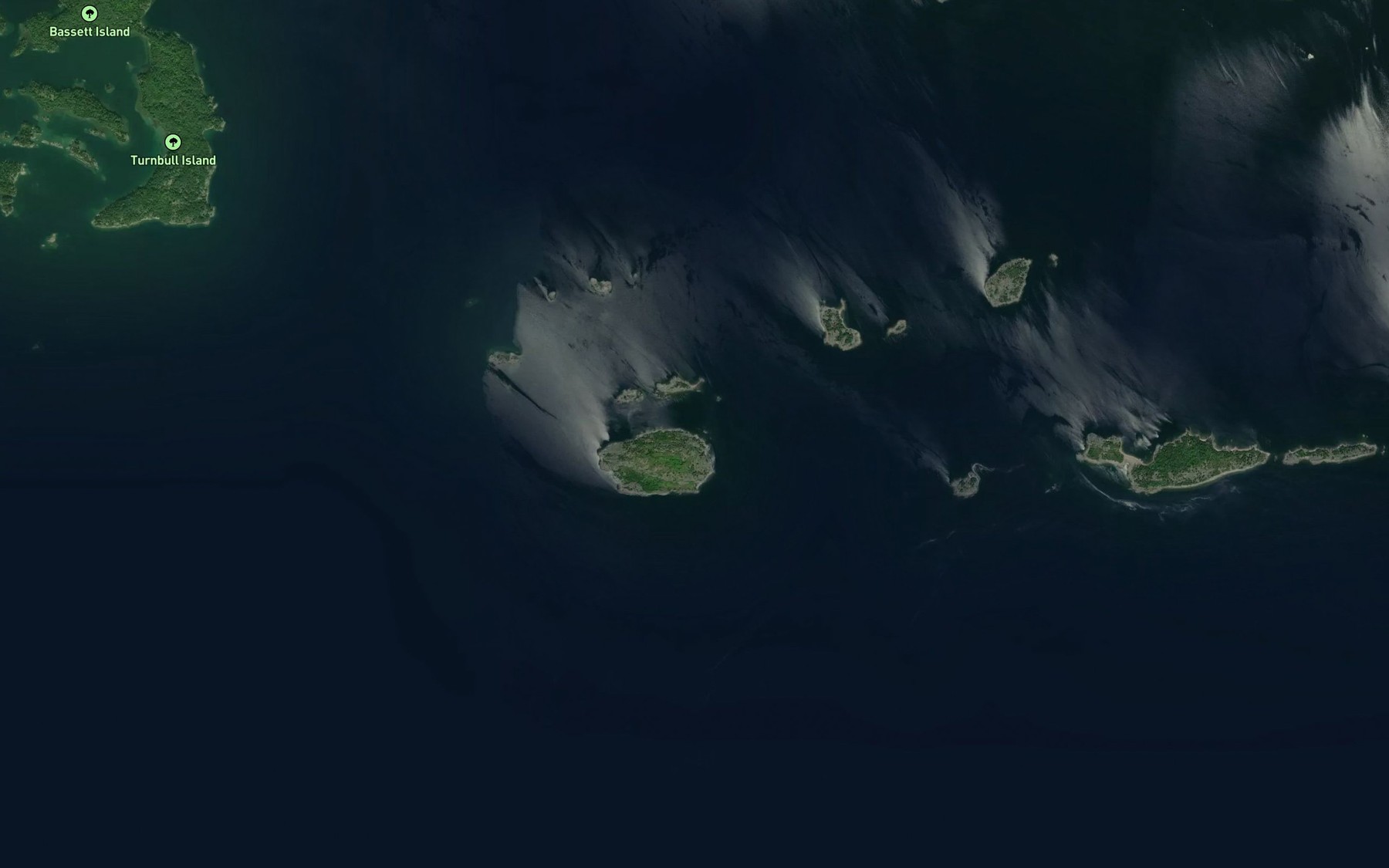 Satellite map of the Scott Passage
