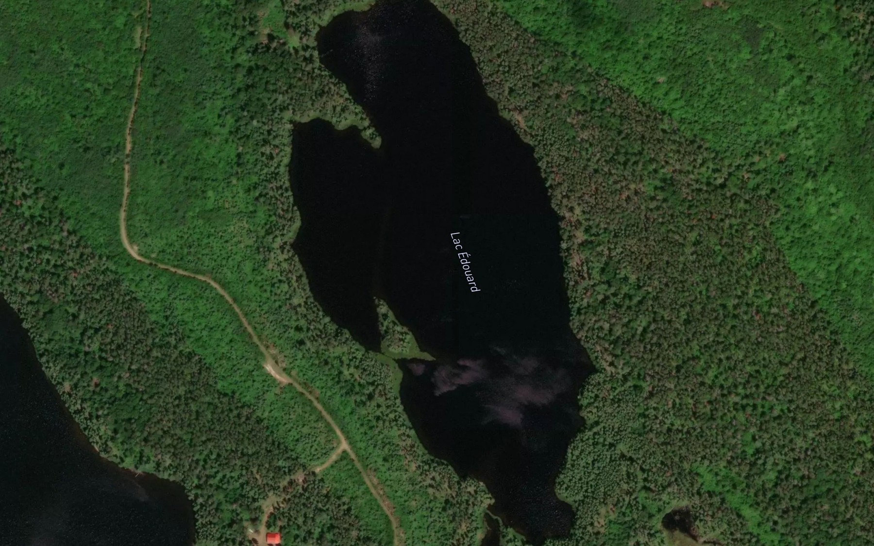 Satellite map of the Lac Edouard