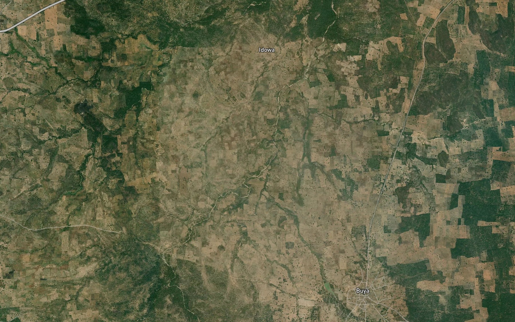Satellite map of the River Farin Ruwa