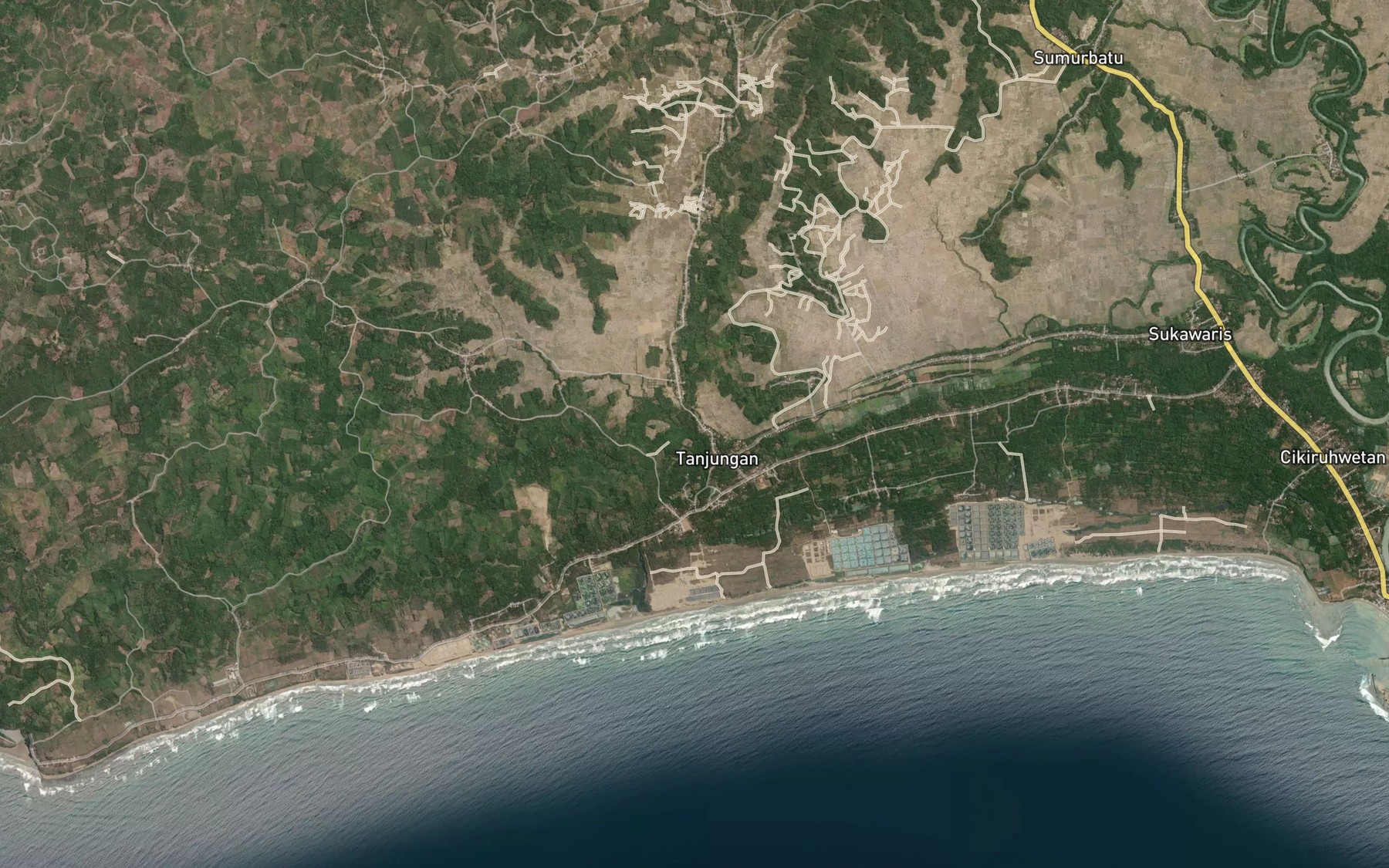 Satellite map of the Ci Keusik