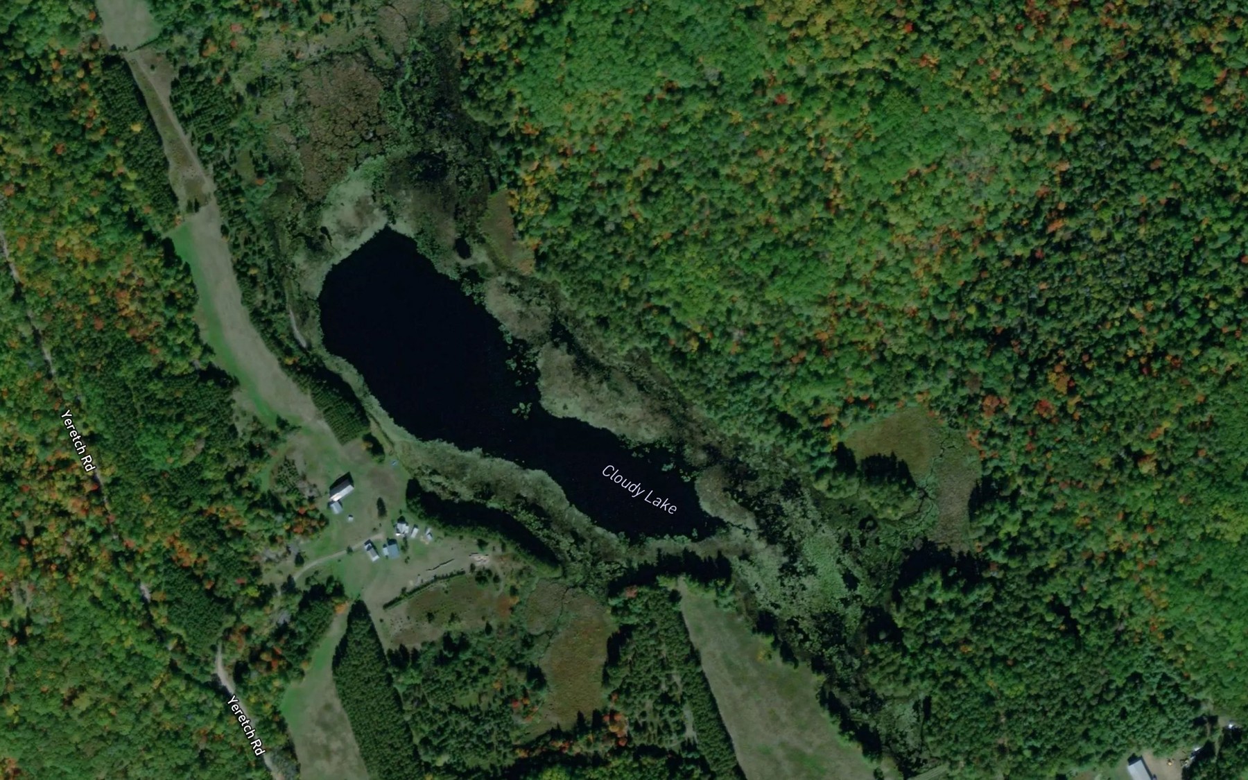 Satellite map of the Cloudy Lake