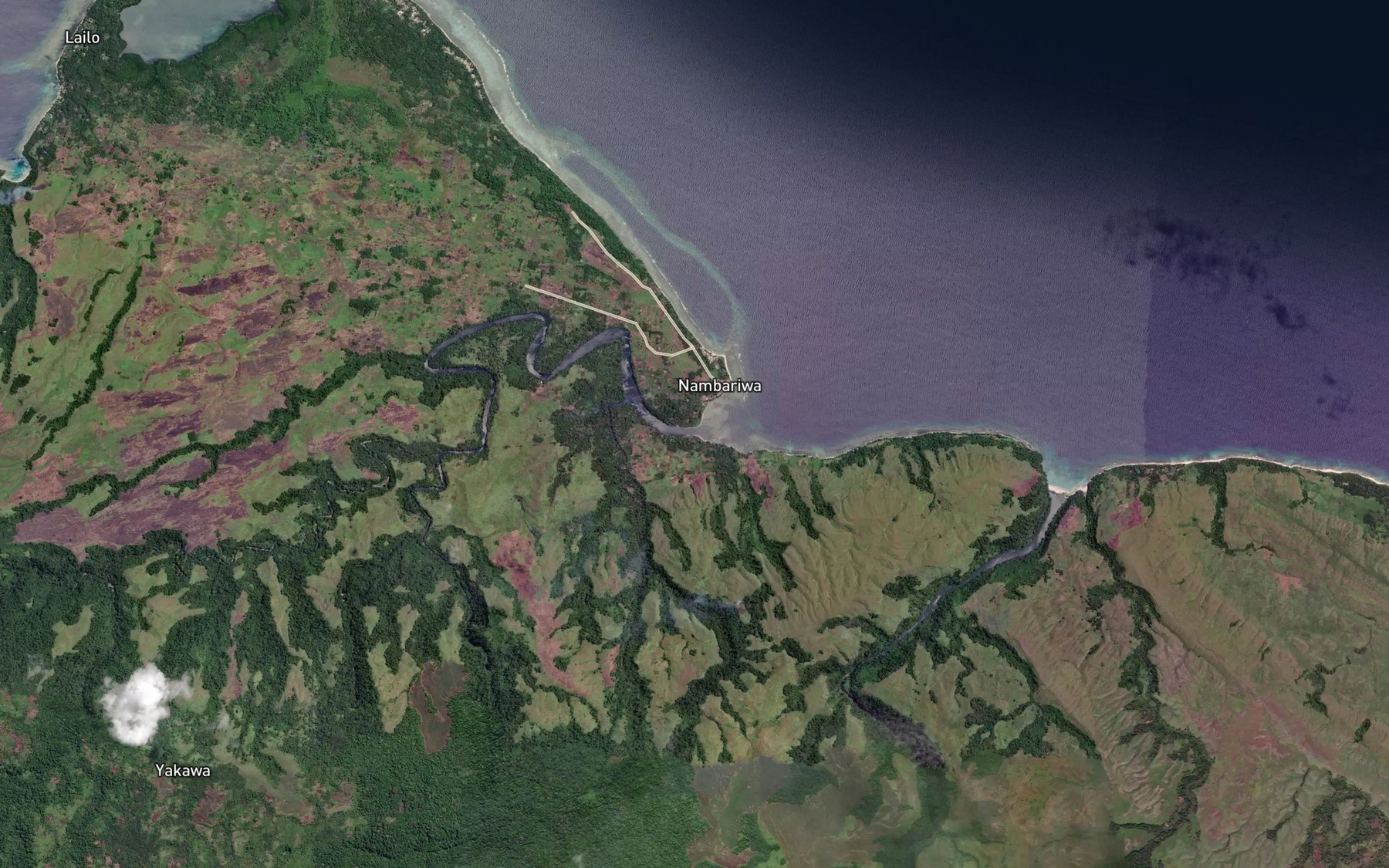 Satellite map of the Goaling River