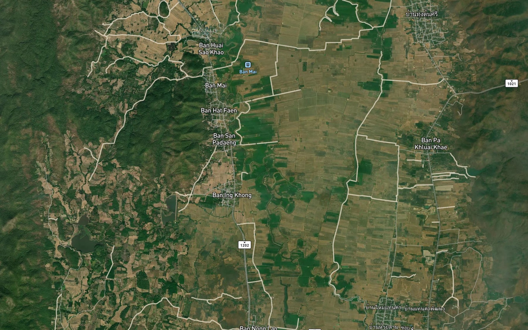 Satellite map of the Huai Hang