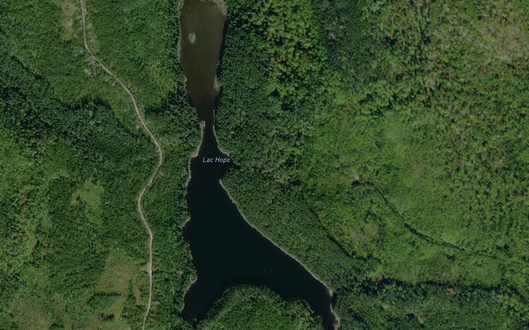 Satellite map of the Lac Hope