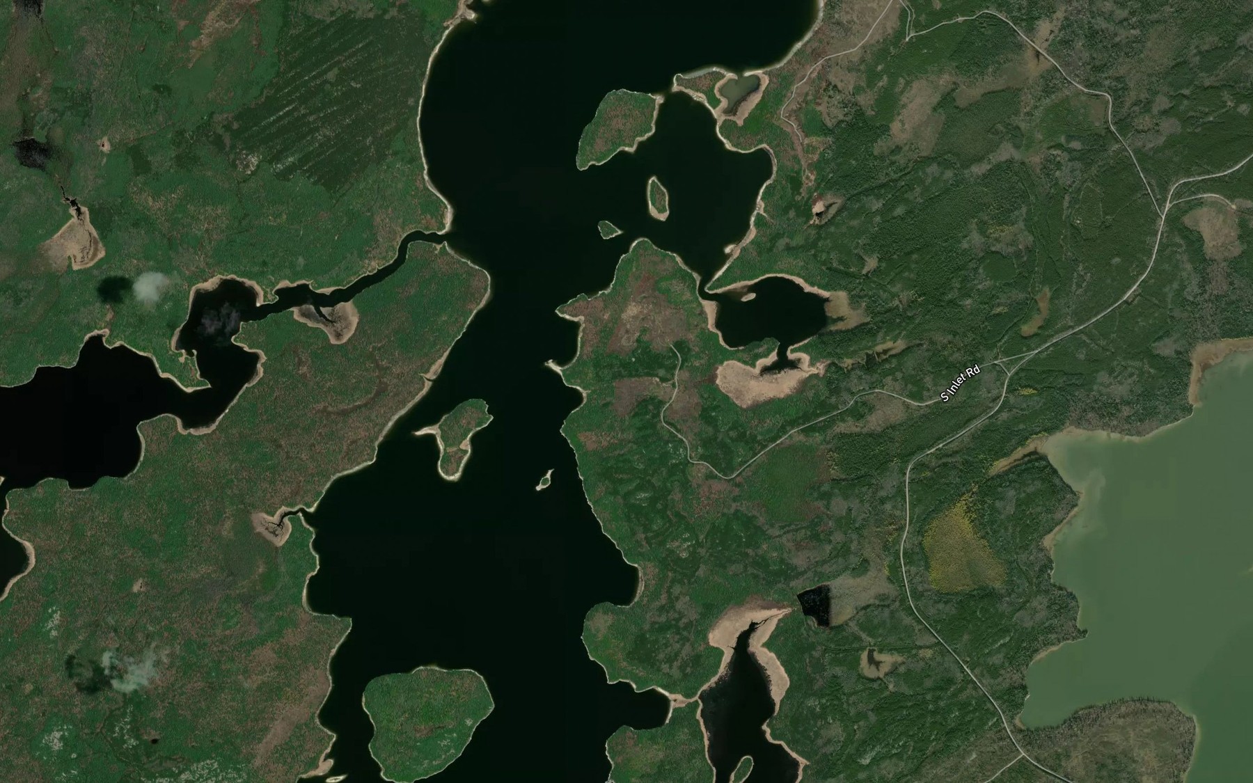 Satellite map of the South Inlet