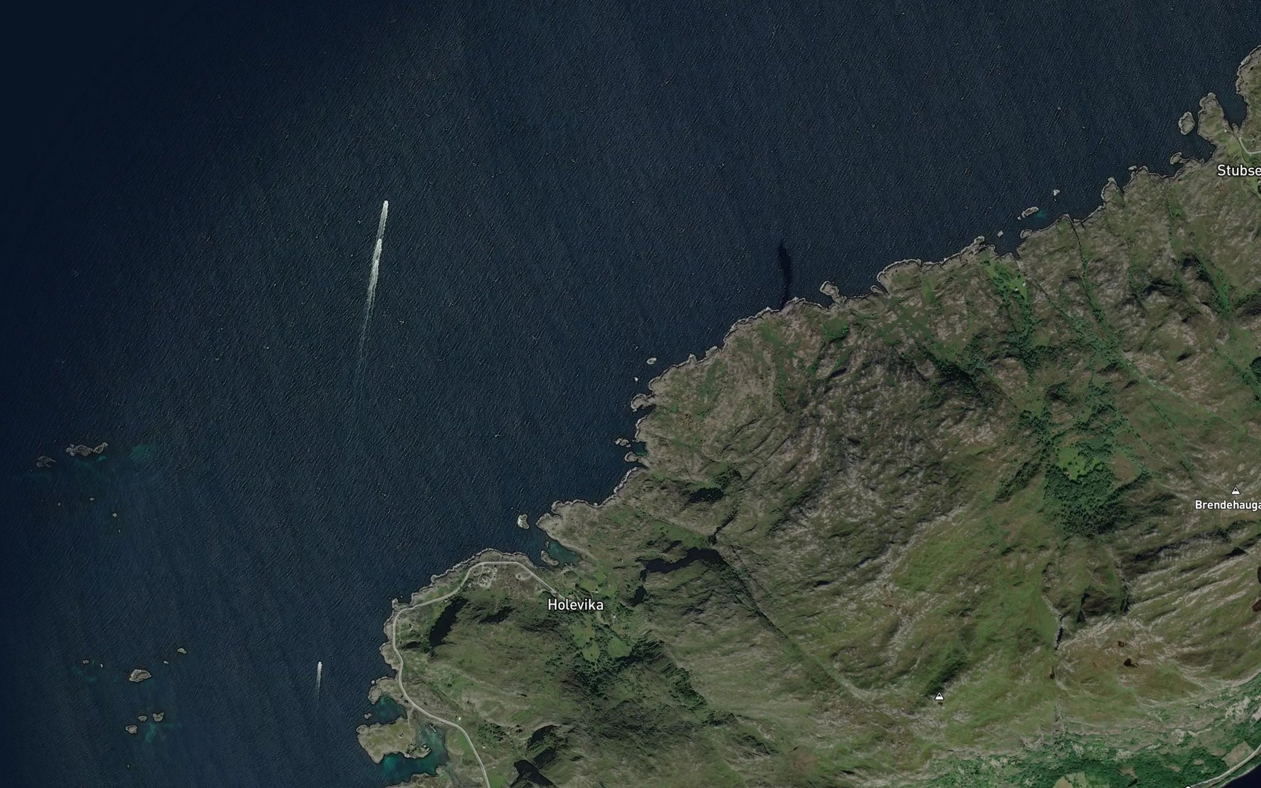 Satellite map of the Magnhildvika