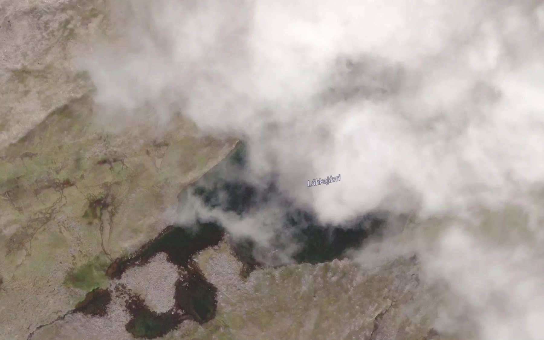 Satellite map of the Lakkujavri
