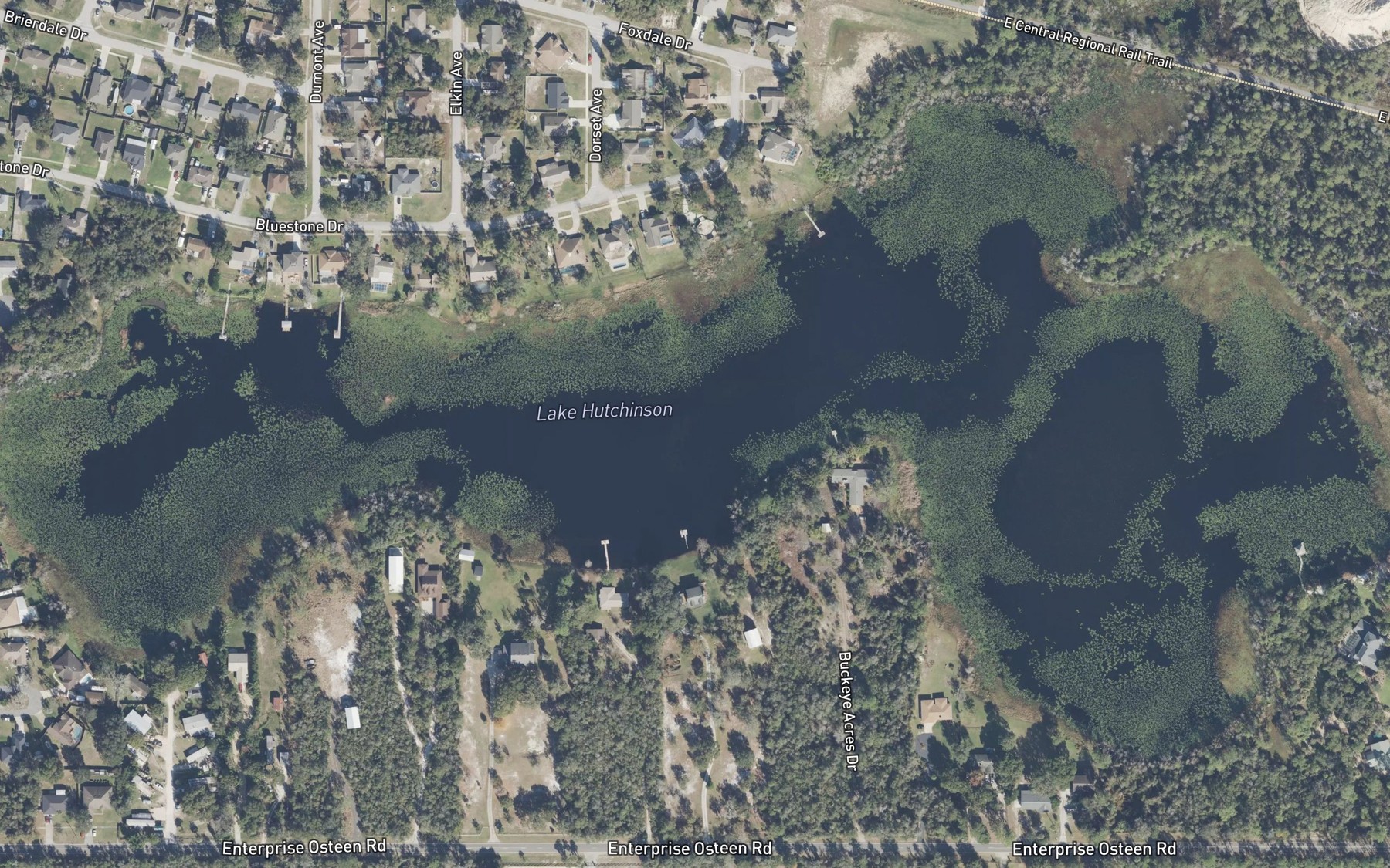 Satellite map of the Lake Hutchinson
