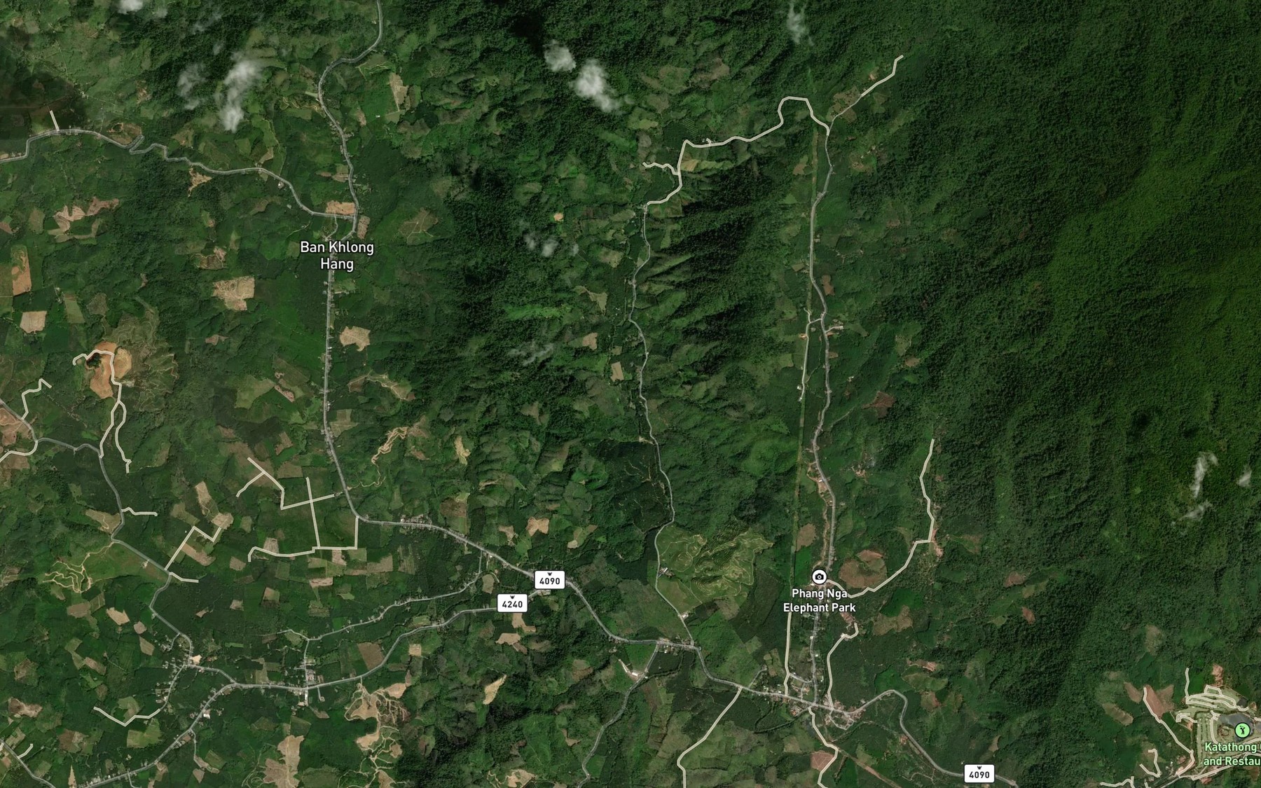 Satellite map of the Khlong Thap Riang