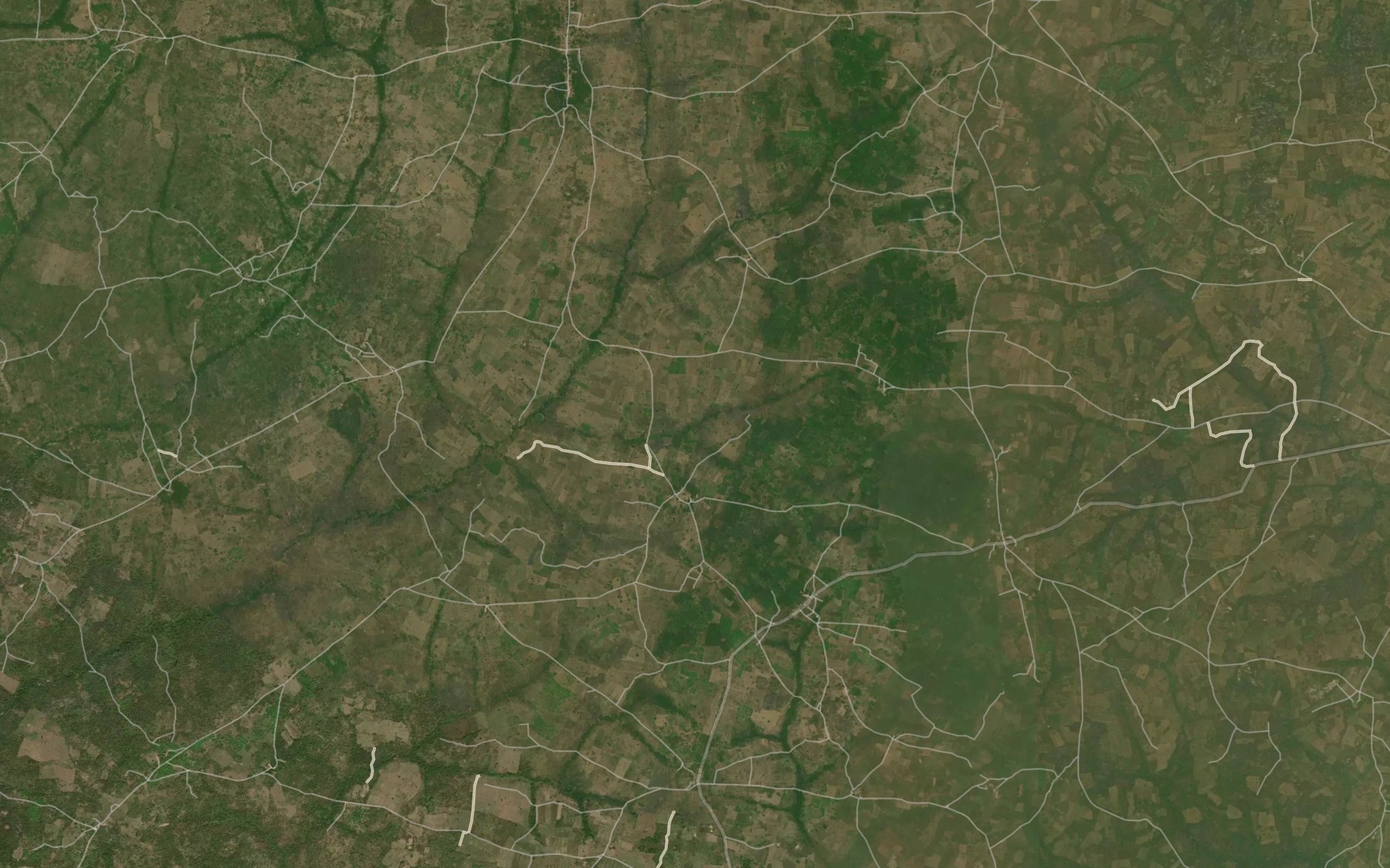 Satellite map of the RiverOlorunda