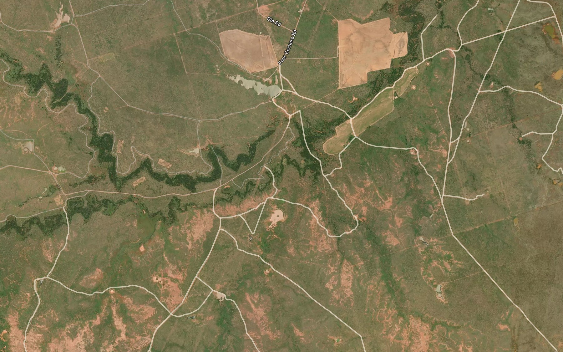Satellite map of the Buck Creek