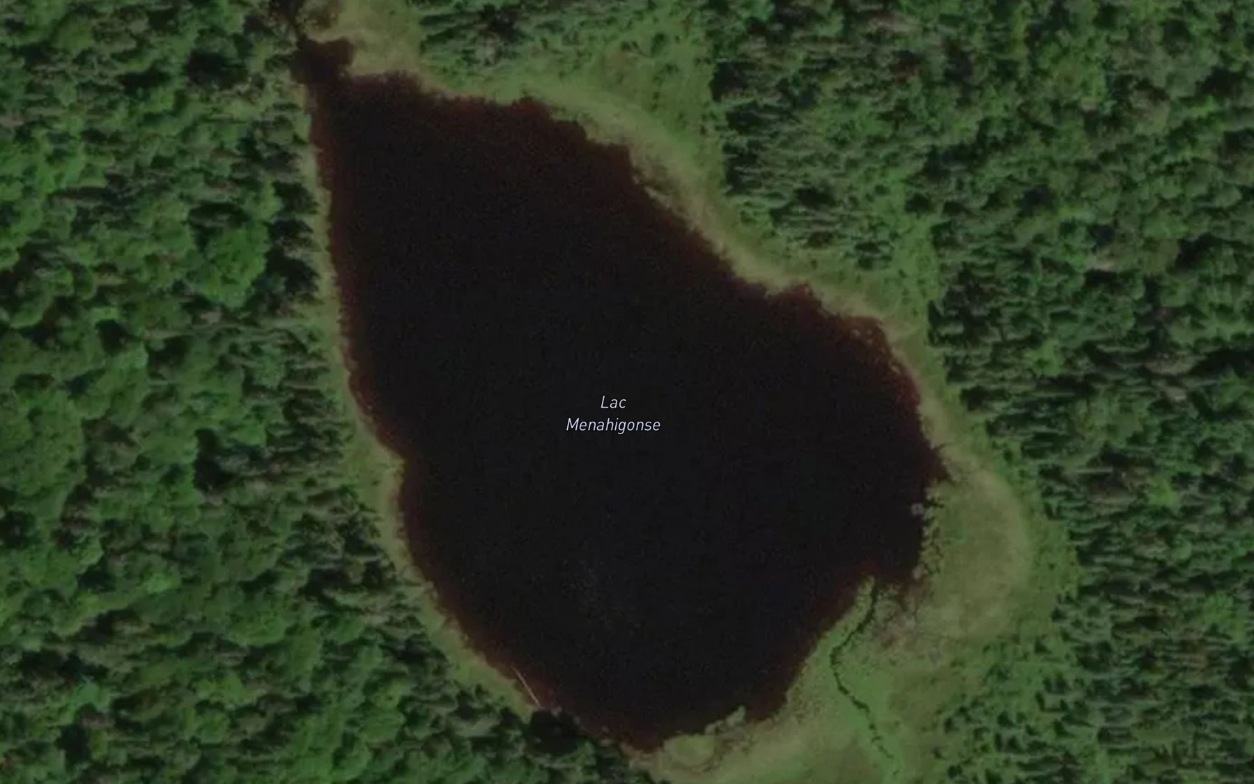Satellite map of the Lac Menahigonse