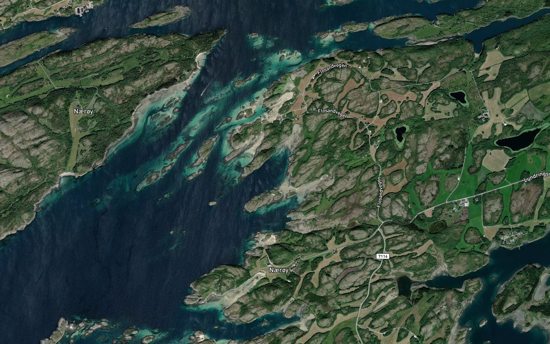 Satellite map of the Flosandvagen