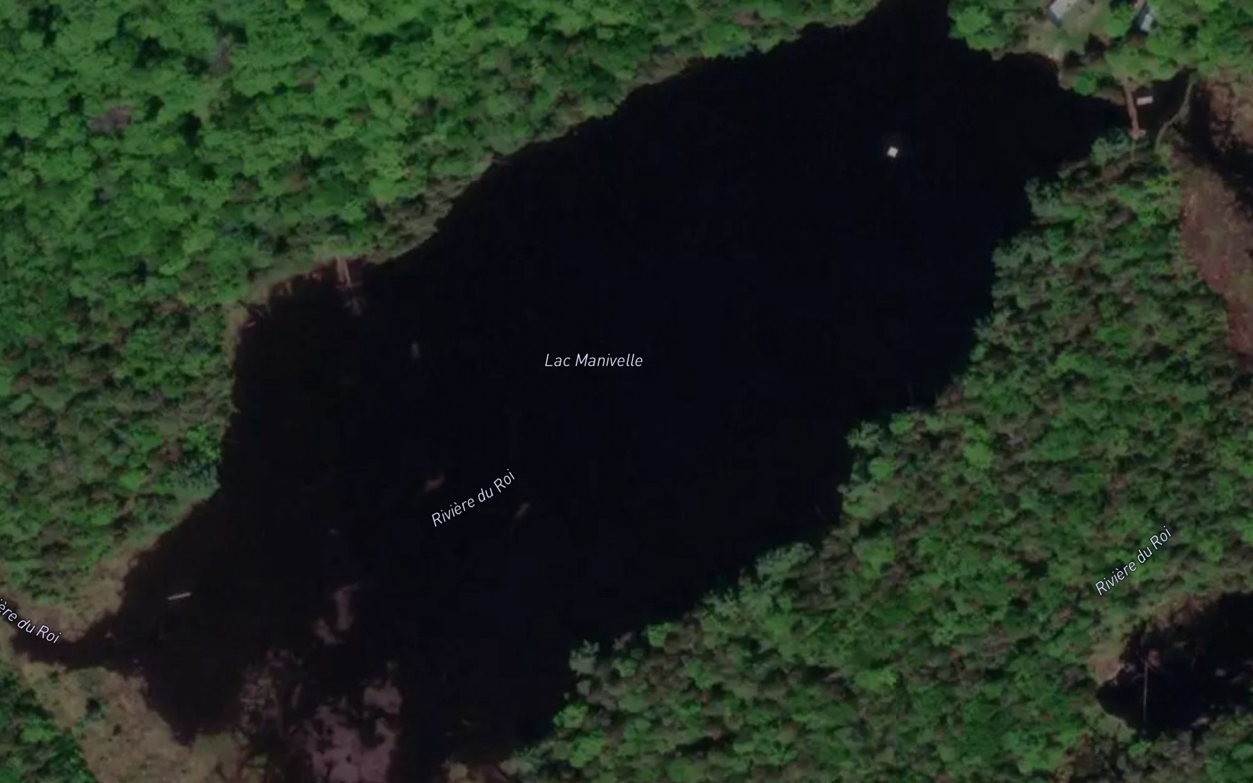 Satellite map of the Lac Manivelle