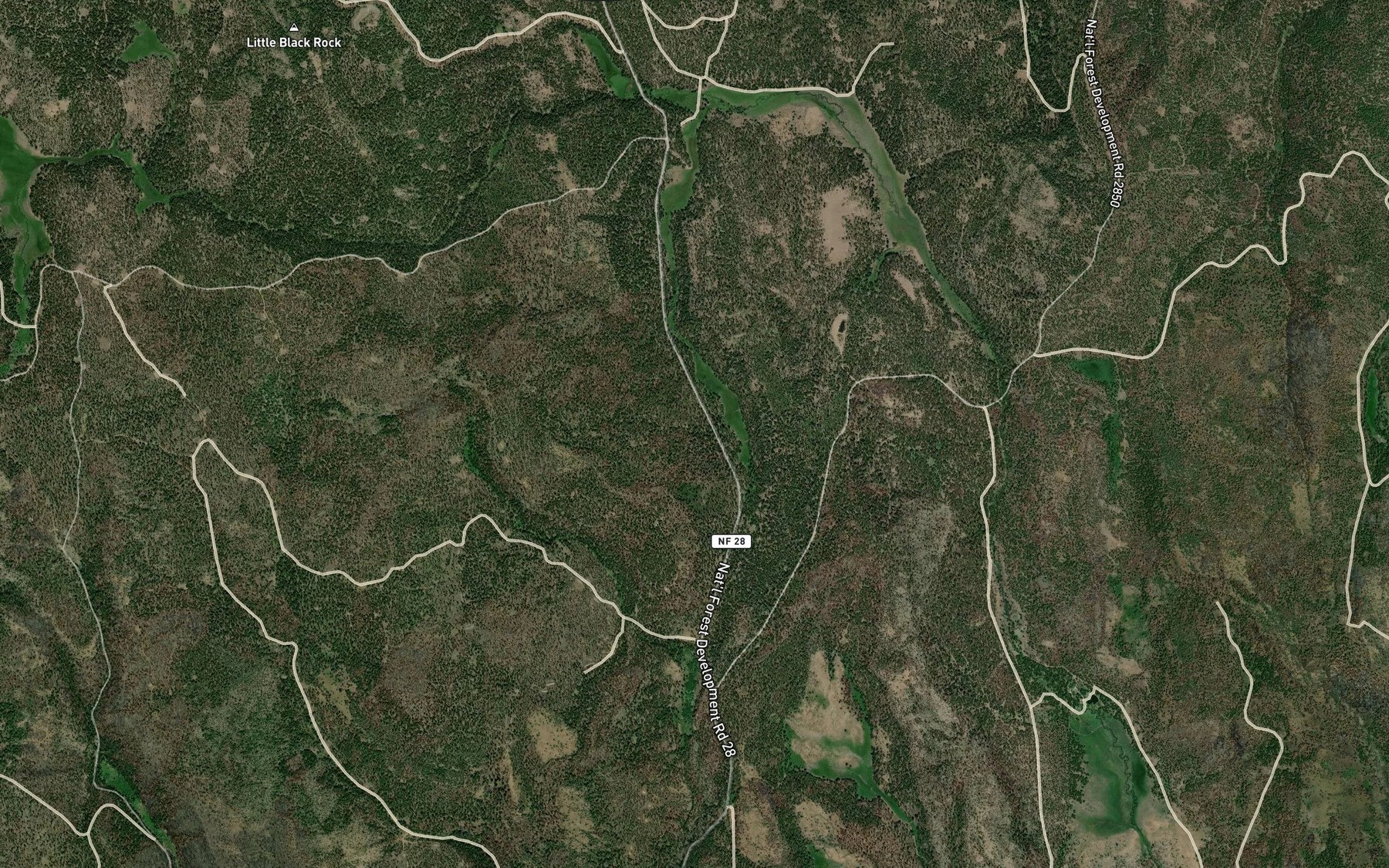Satellite map of the Nichols Spring