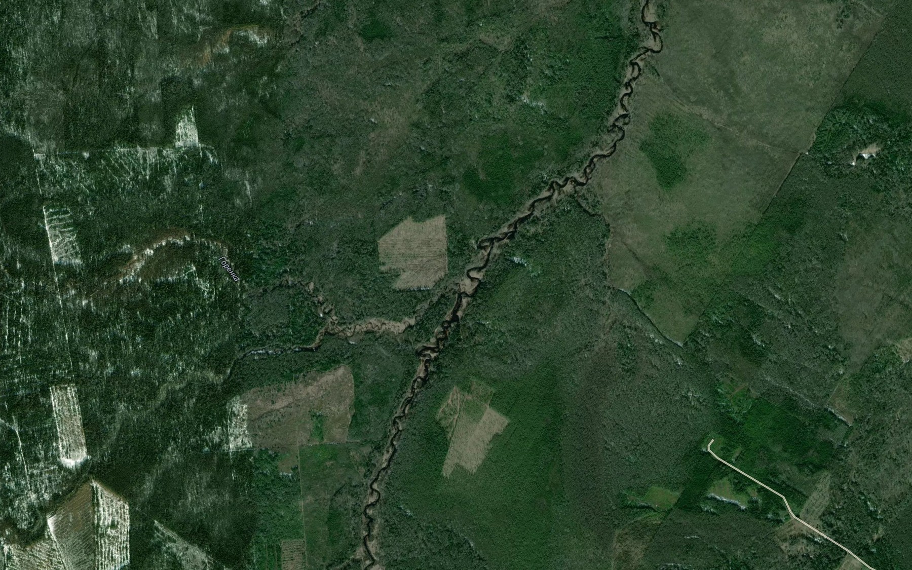 Satellite map of the Garenka