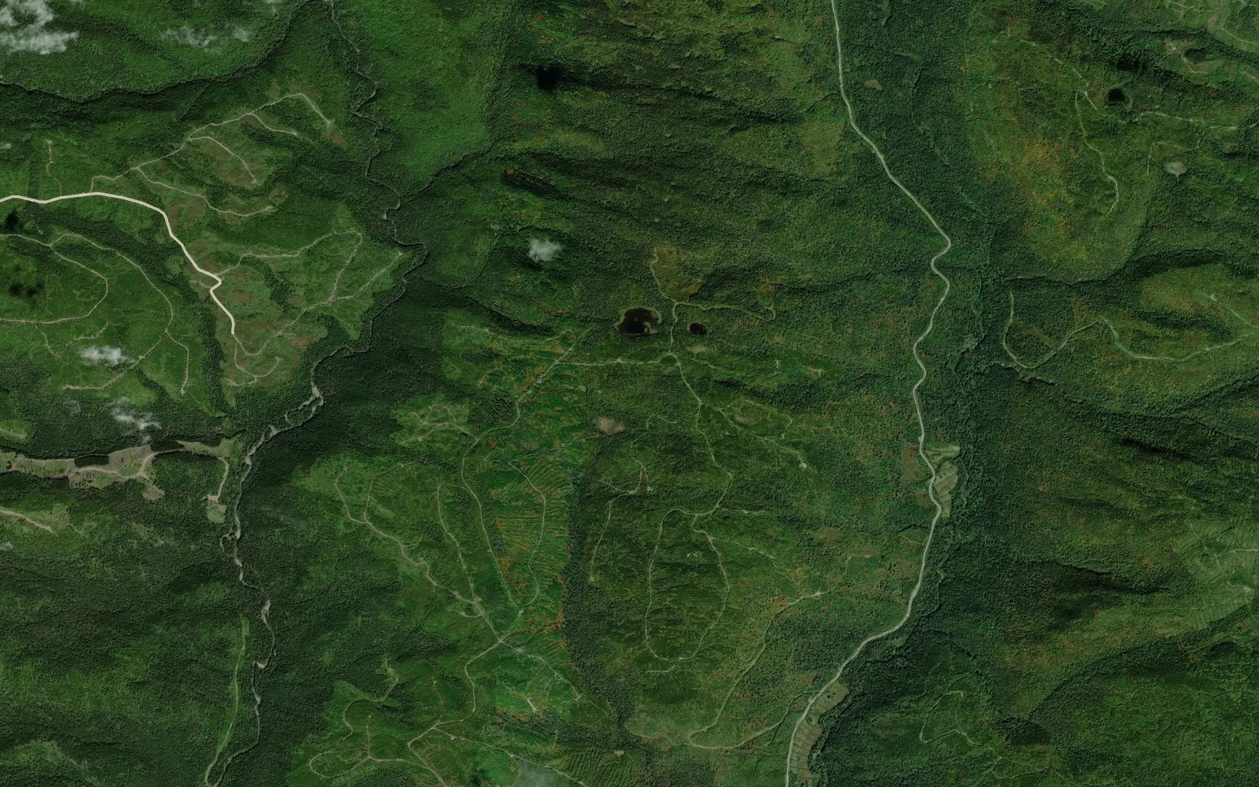 Satellite map of the Lacs Cotton