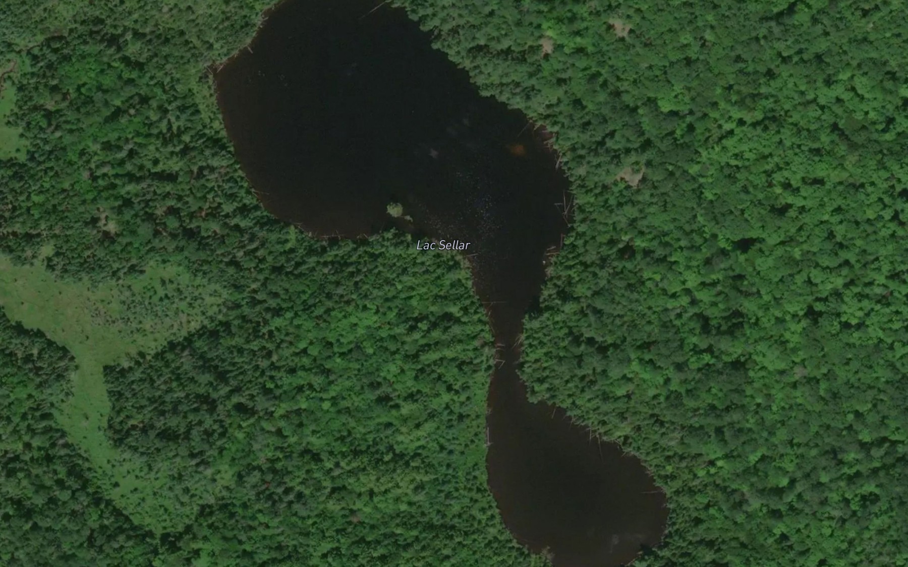 Satellite map of the Lac Sellar