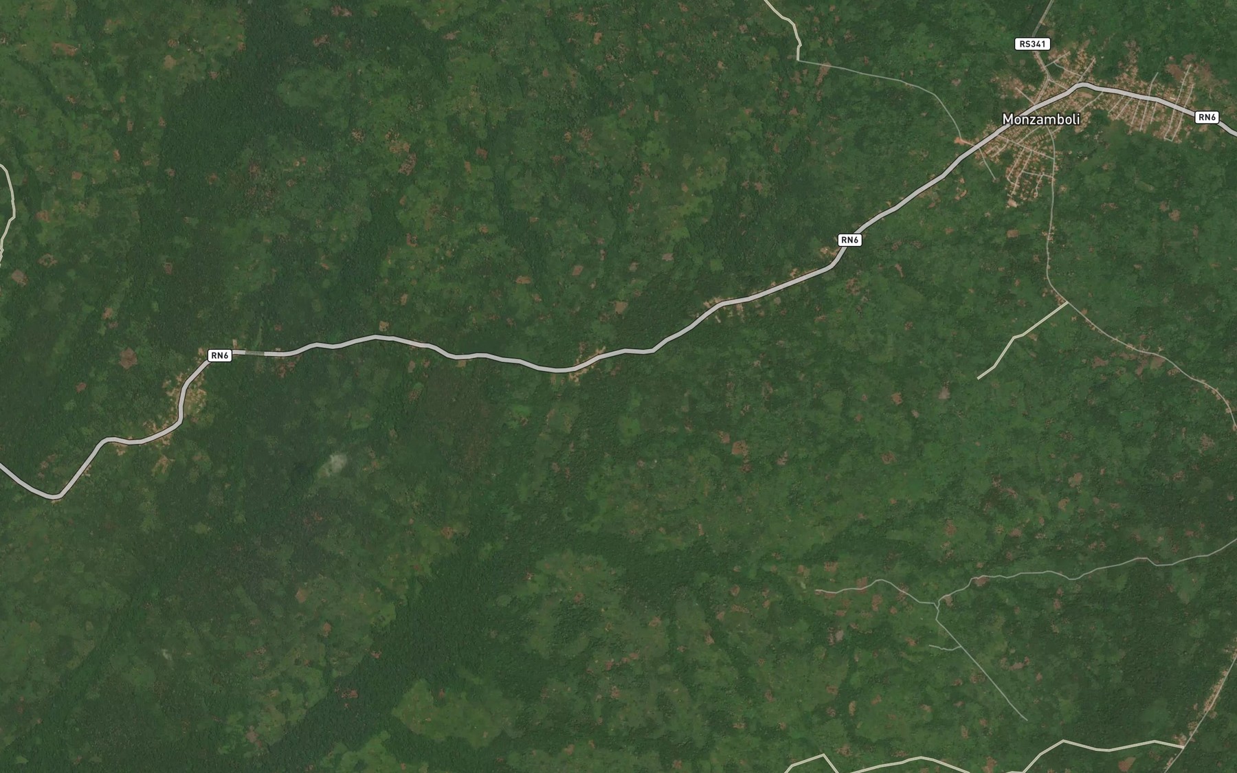 Satellite map of the Makeba