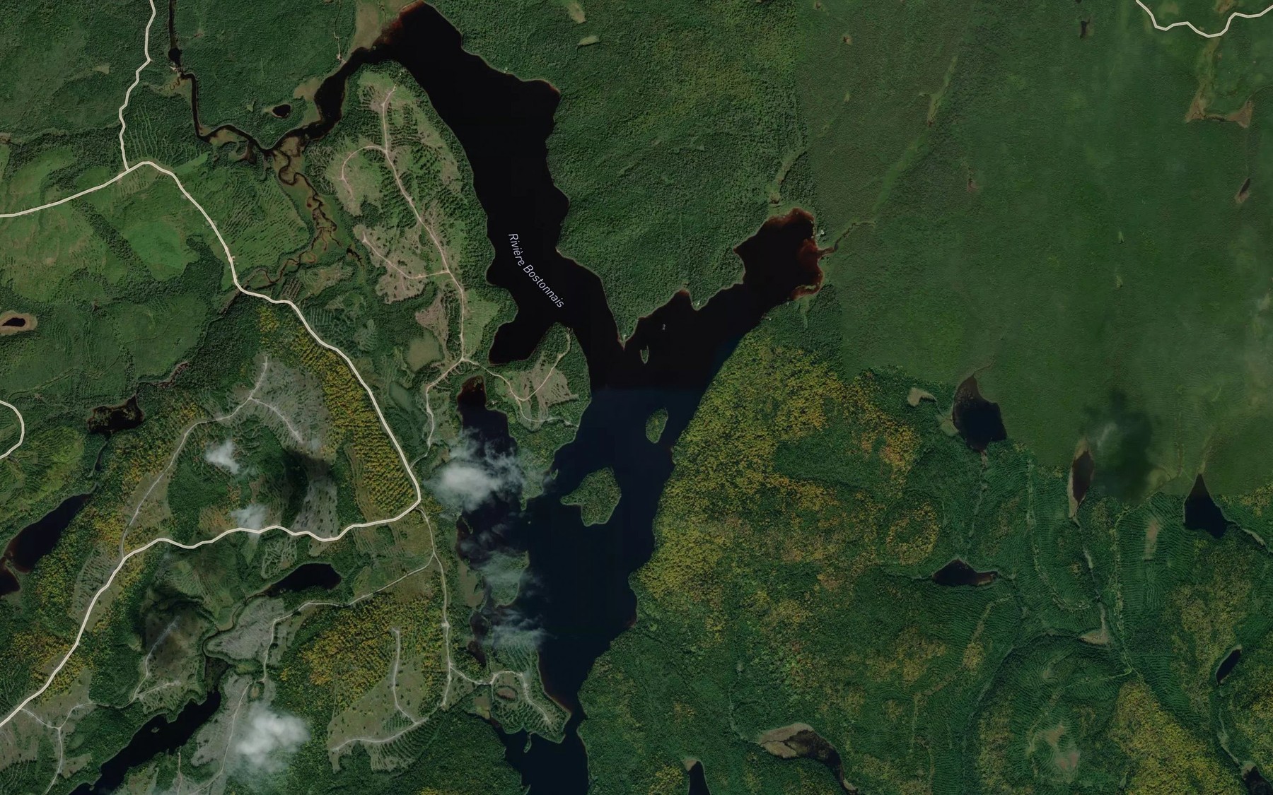 Satellite map of the Lac Lescarbot