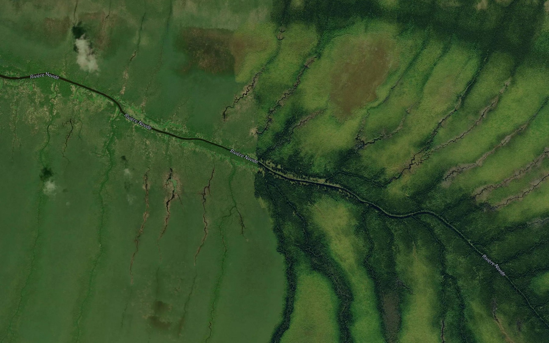Satellite map of the Ruisseau Kapimutatakanuch