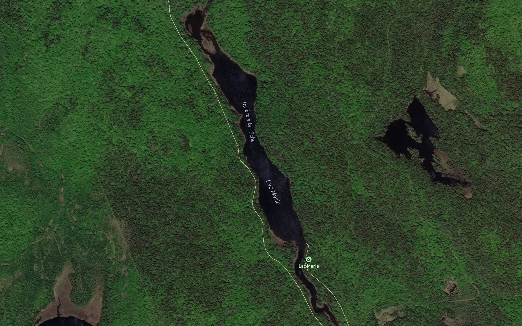 Satellite map of the Lac Marie