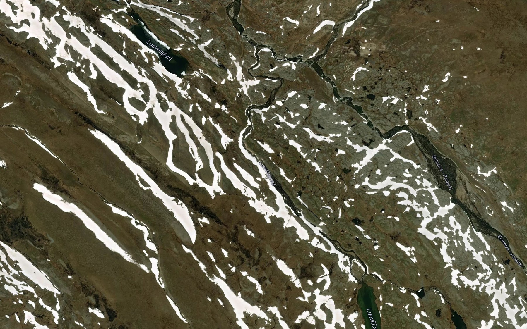 Satellite map of the Luovcajakka
