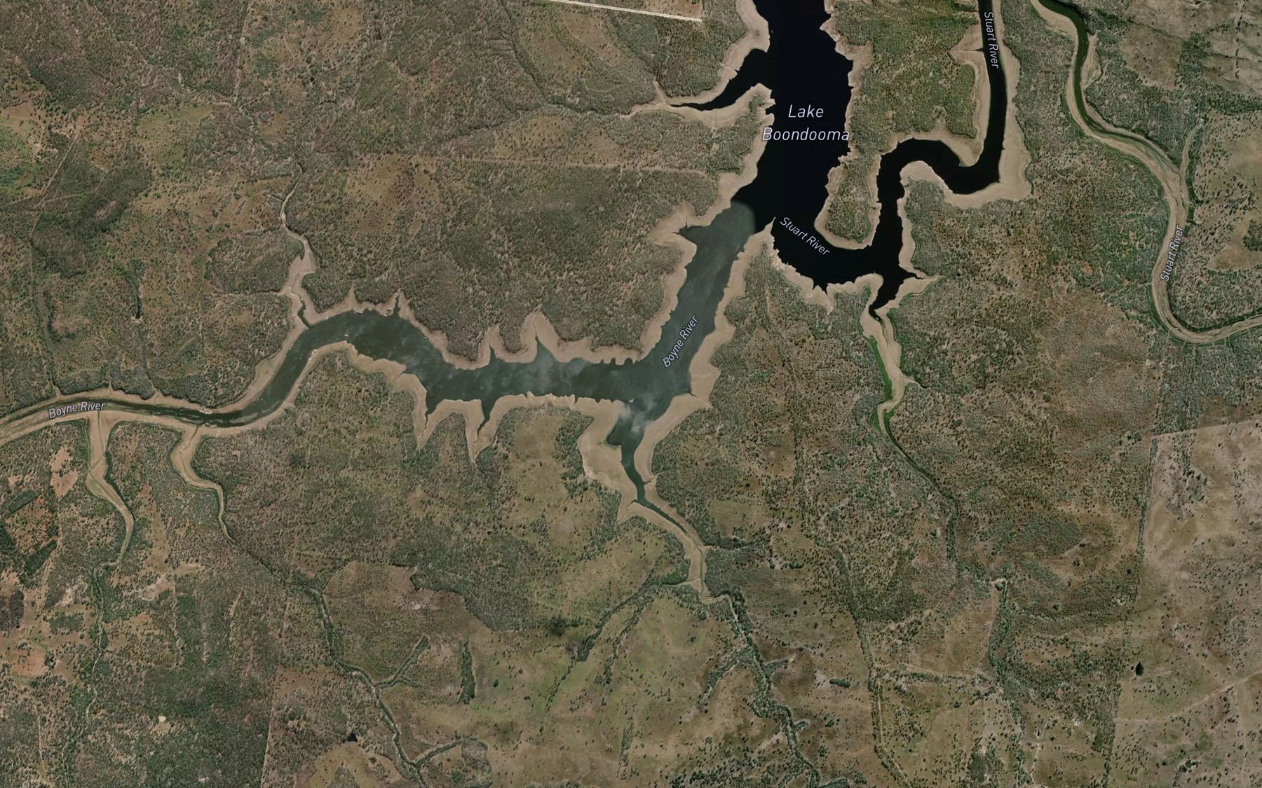 Satellite map of the Coondarra Creek