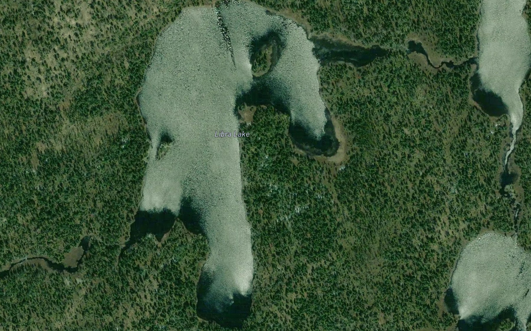 Satellite map of the Libra Lake