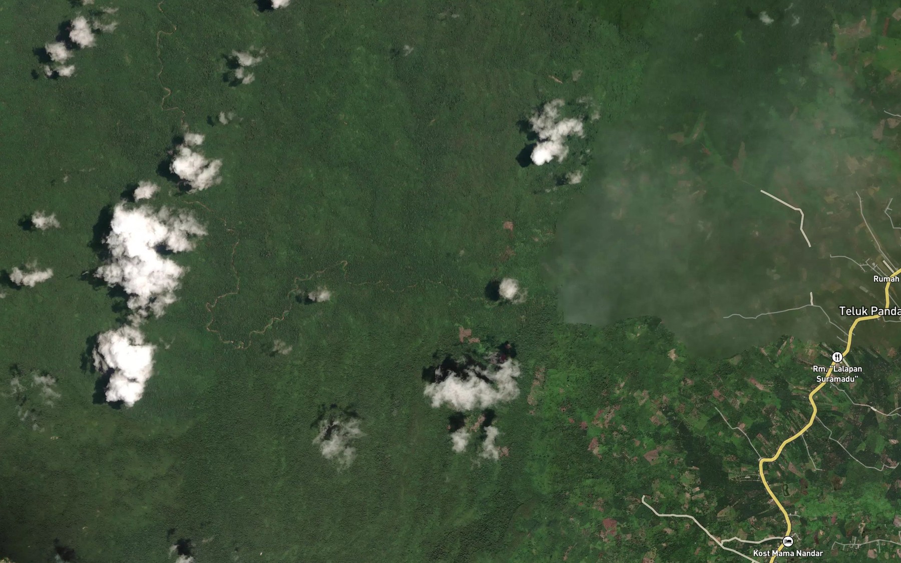 Satellite map of the Danau Besar