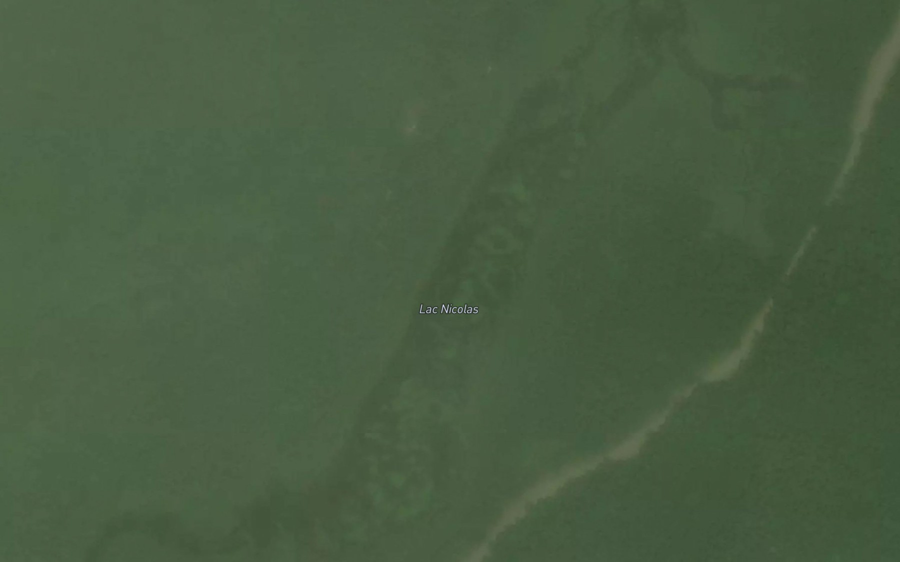 Satellite map of the Lac Nicolas