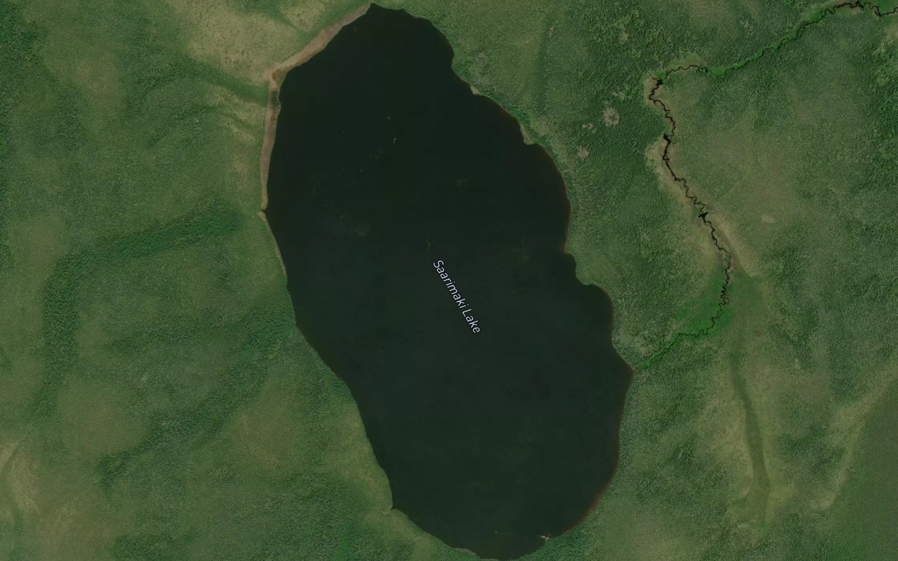 Satellite map of the Saarimaki Lake