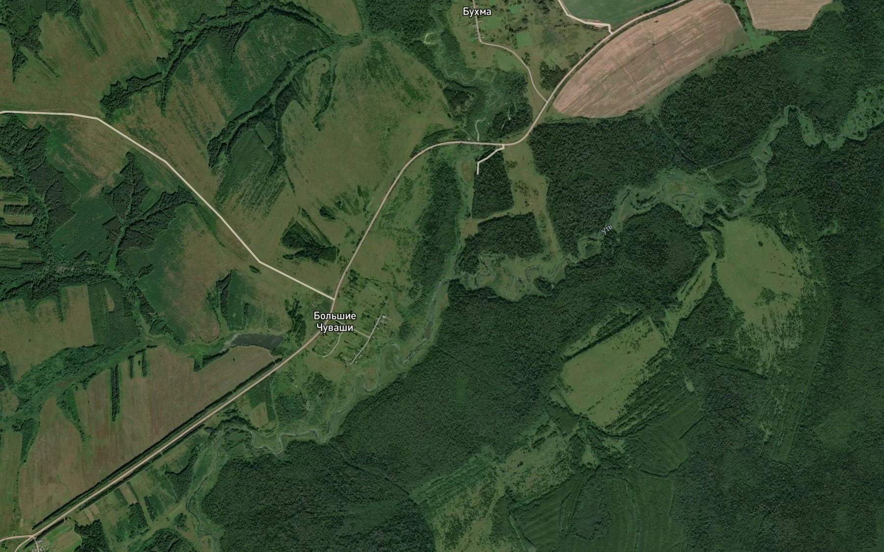 Satellite map of the Polom