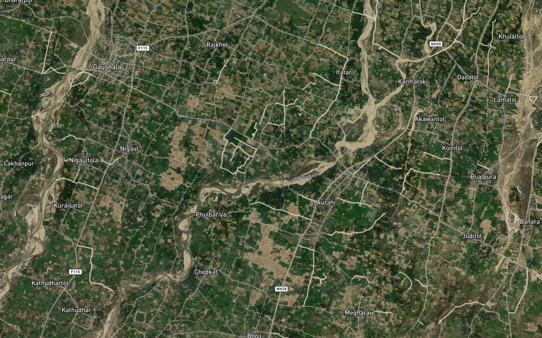 Satellite map of the Pachayan Kholsi
