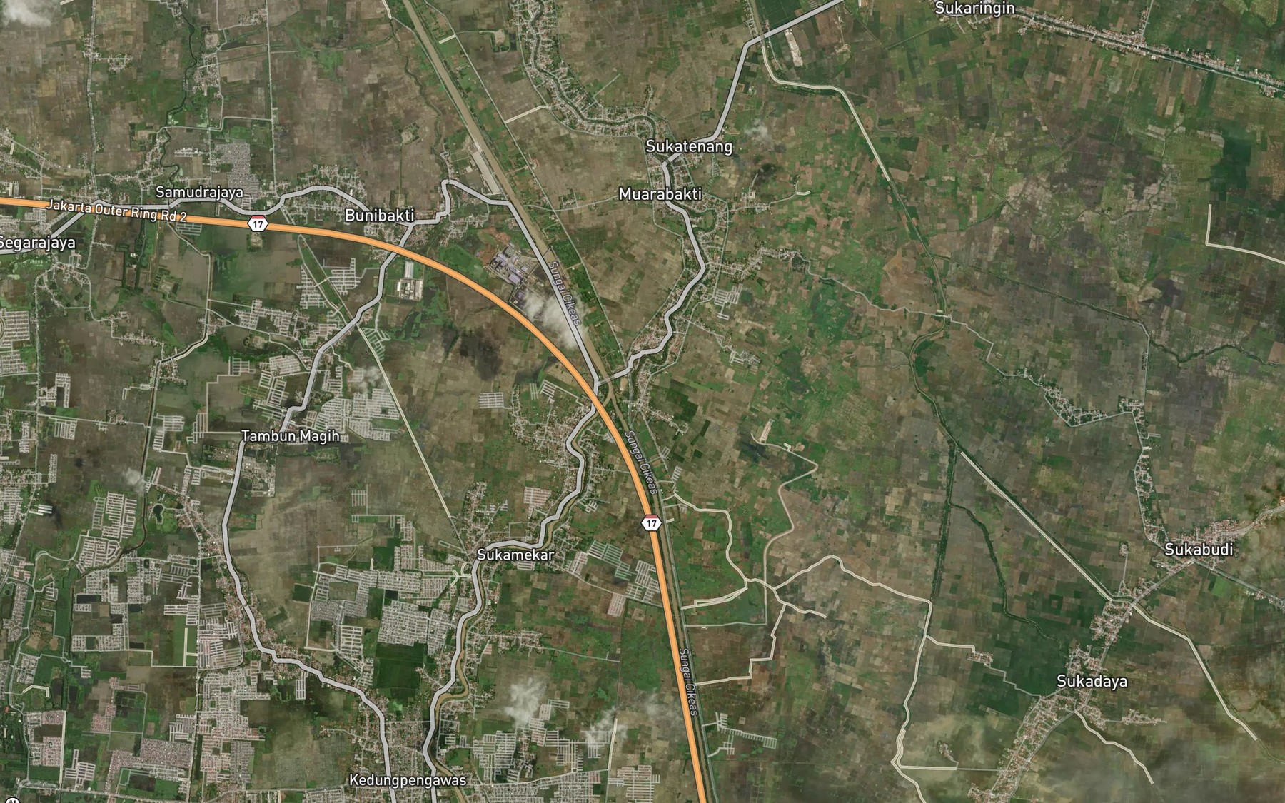 Satellite map of the Kalenbuntu