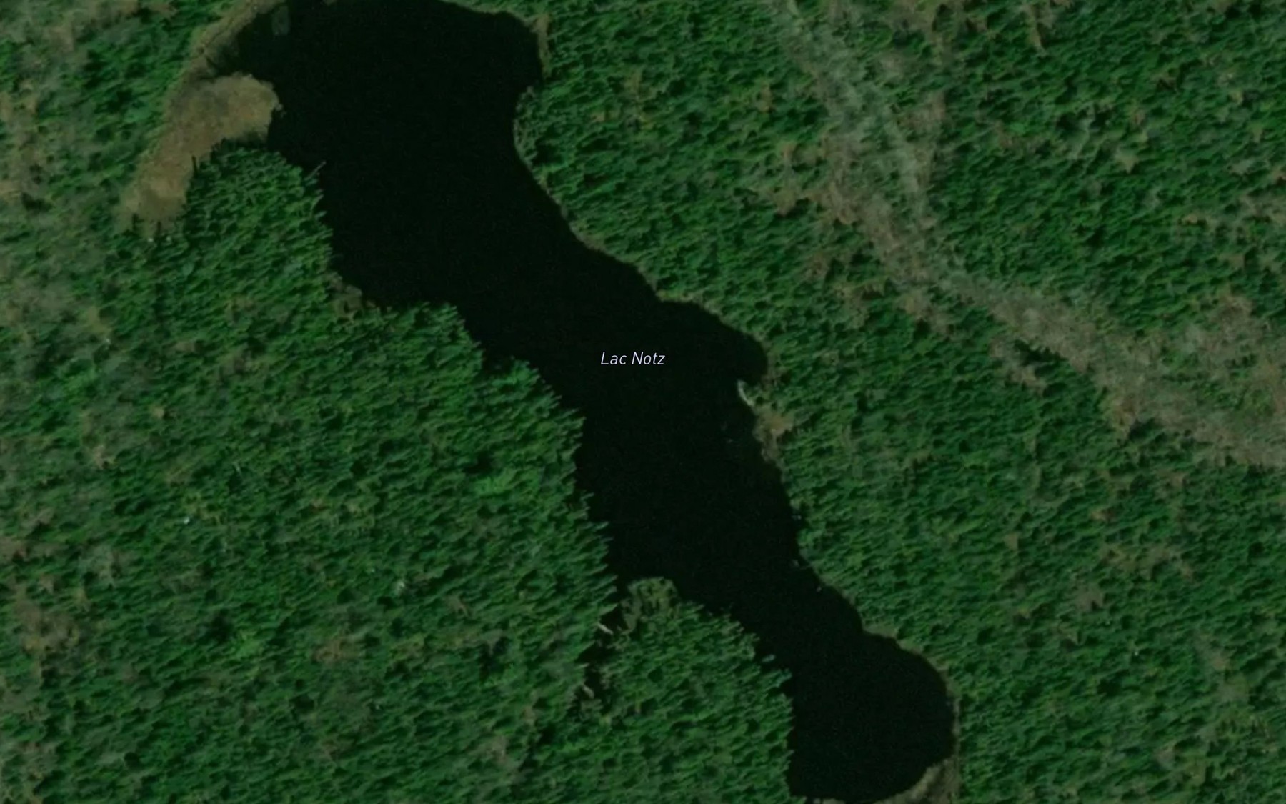 Satellite map of the Lac Notz