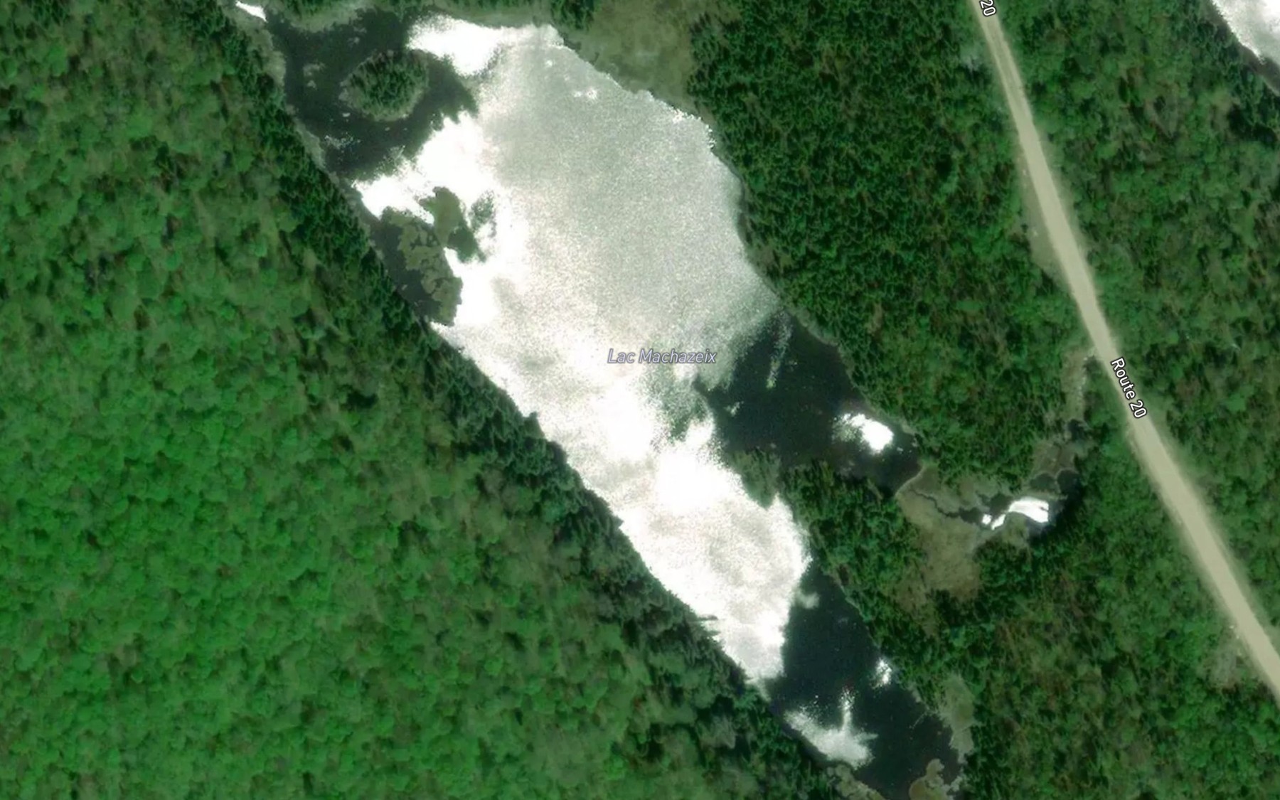 Satellite map of the Lac Machazeix