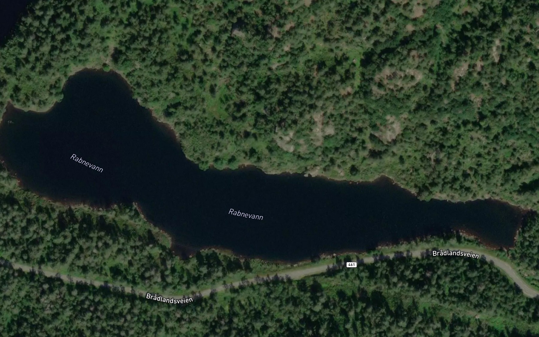 Satellite map of the Rabnevann