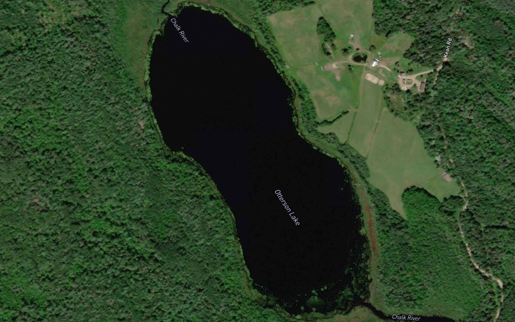 Satellite map of the Otterson Lake