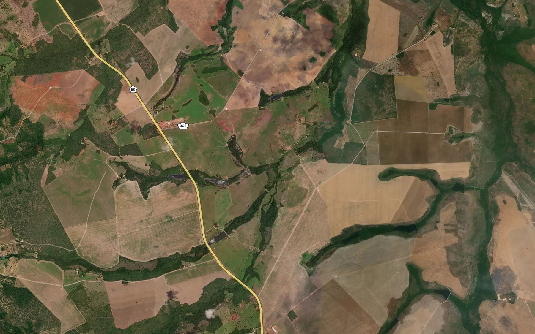 Satellite map of the Corrego Dona