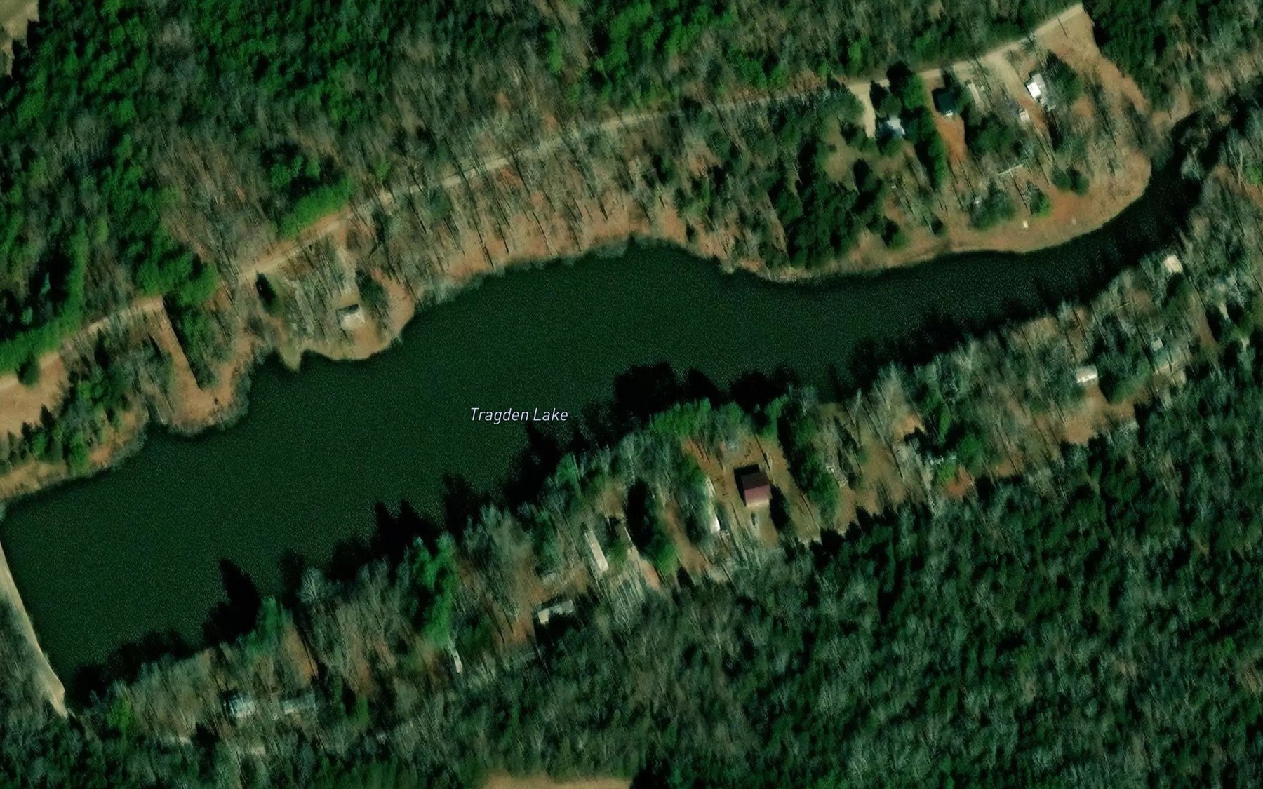 Satellite map of the Tragden Lake