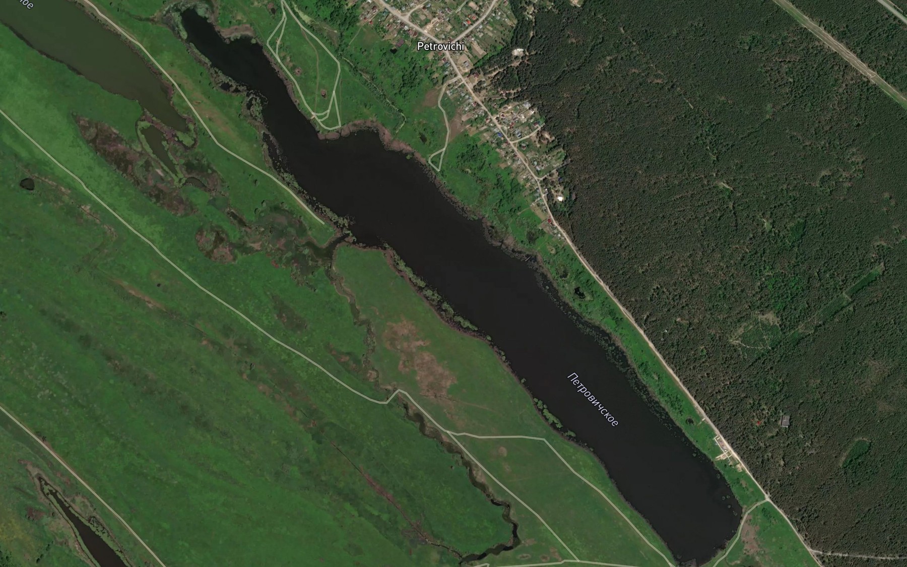 Satellite map of the Ozero Ist'ye