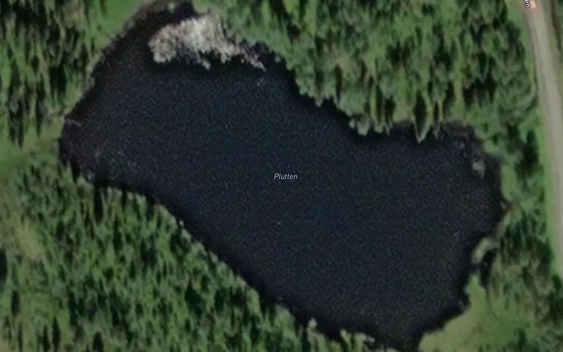 Satellite map of the Plutten