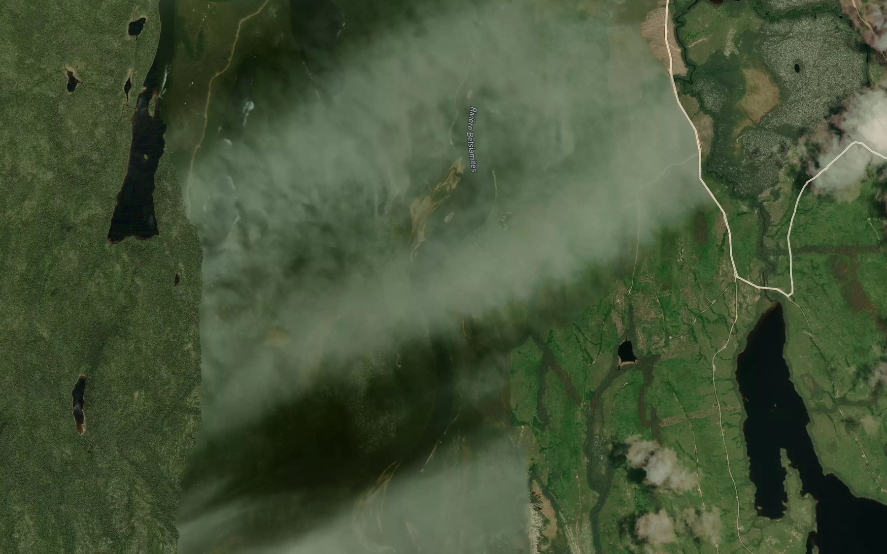 Satellite map of the Ruisseau Violette