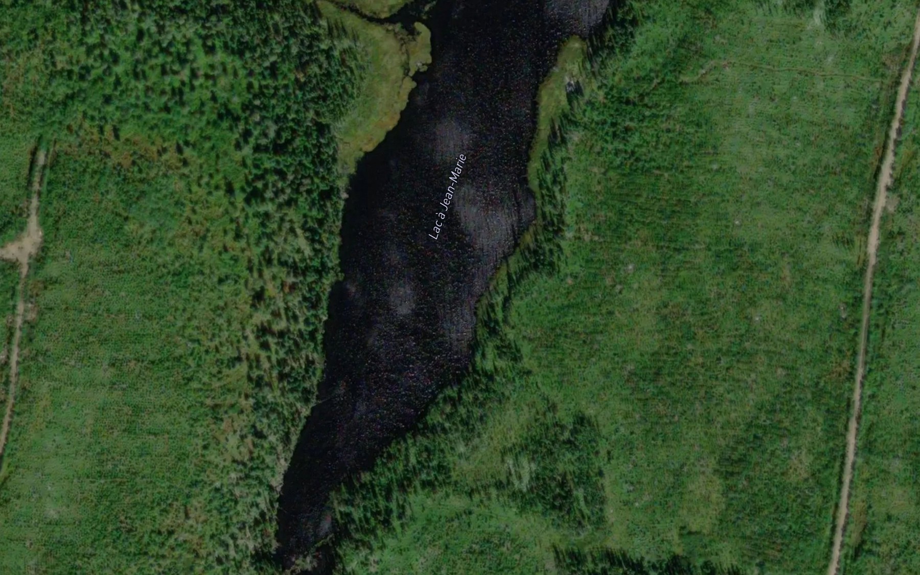 Satellite map of the Lac a Jean-Marie