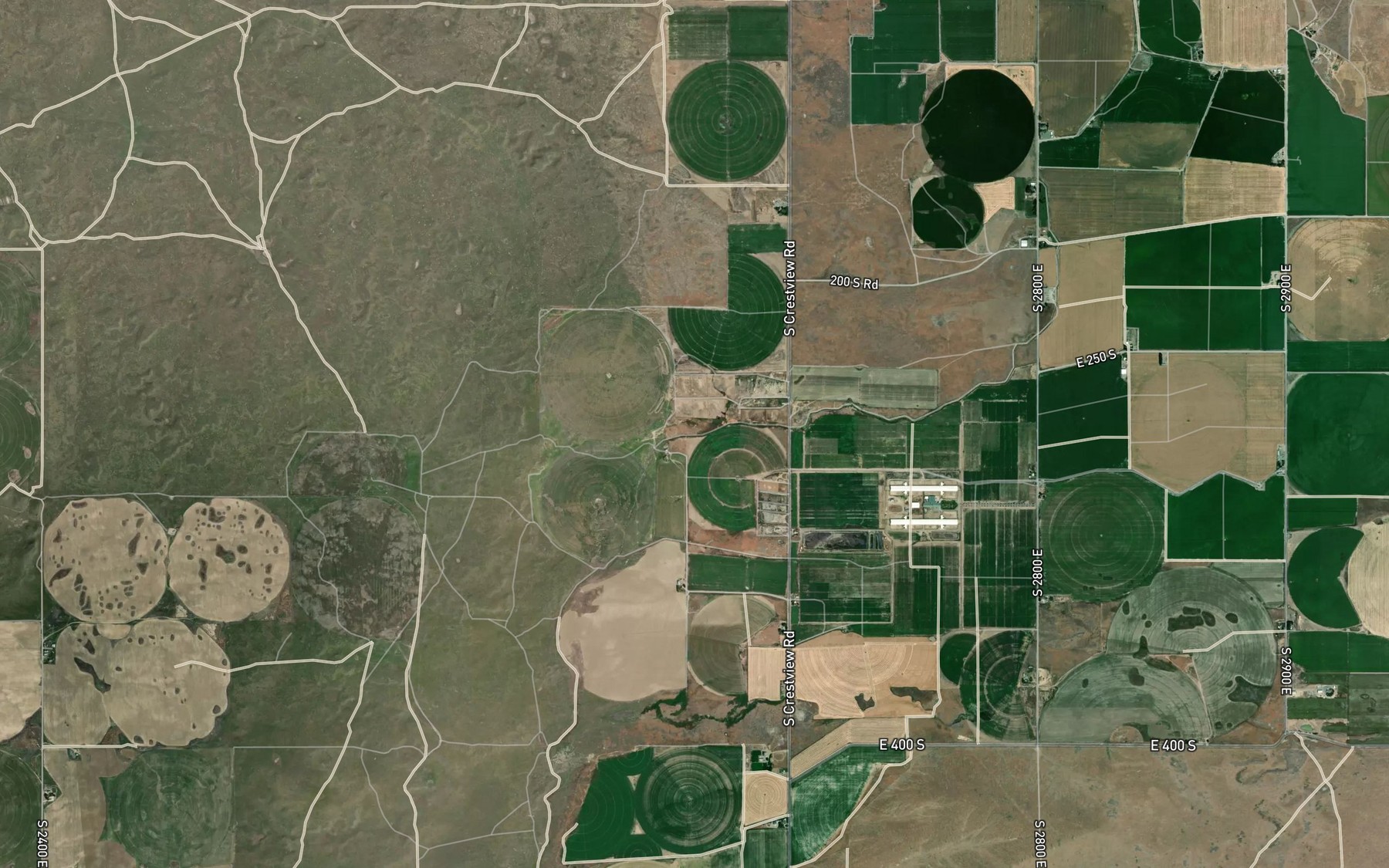Satellite map of the E E Main Drain