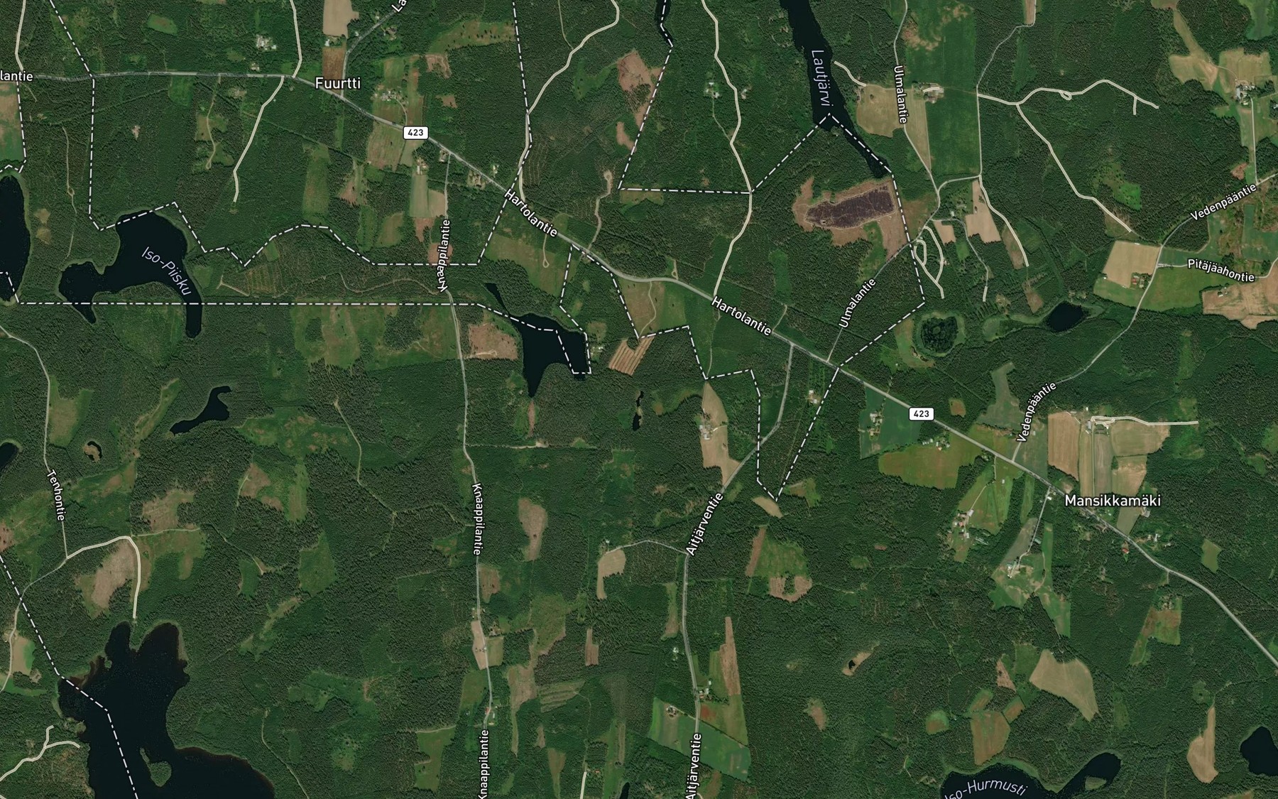 Satellite map of the Punias
